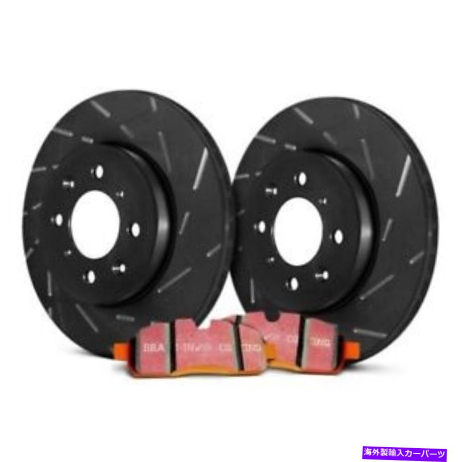 brake disc rotor シボレーシルバラード1500 HD 05 EBC S15KR1013ステージ15スロット付きリアブレーキキット用 For Chevy Silverado 1500 HD 05 EBC S15KR1013 Stage 15 Slotted Rear Brake Kit【並行輸入品】