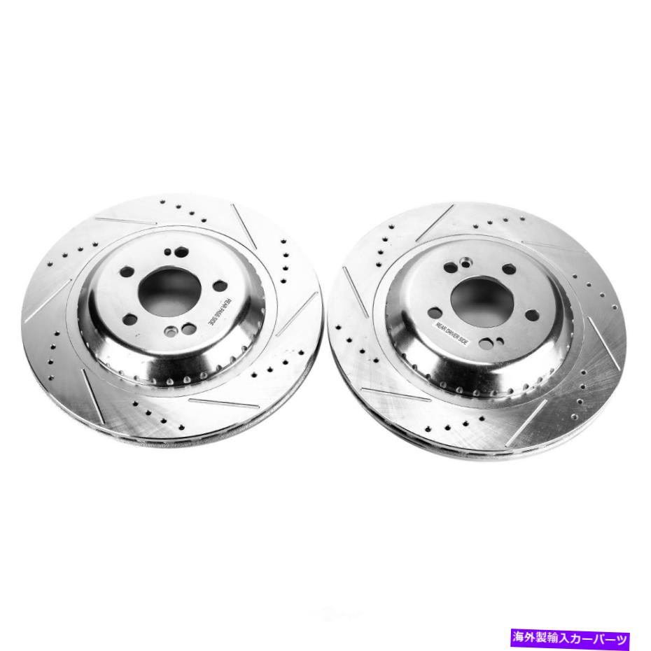 brake disc rotor ディスクブレーキローターセットリア掘削、スロット、および亜鉛メッキブレーキローターペア後部 Disc Brake Rotor Set-Rear Drilled, Slotted and Zinc Plated Brake Rotor Pair Rear【並行輸入品】 96,498円