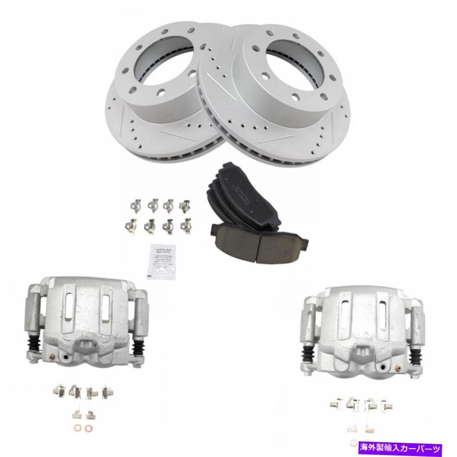 brake disc rotor TRQ BKA18492パフォーマンスセラミックフロントブレーキキットWキャリパー TRQ BKA18492 Performance Ceramic Front Brake Kit w Calipers【並行輸入品】