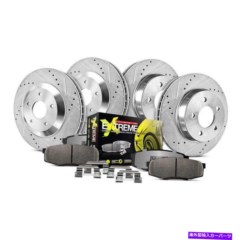 brake disc rotor Mazda RX-8 04-11ブレーキキットパワーストップ1クリックストリートウォリアーZ26ドリル＆ For Mazda RX-8 04-11 Brake Kit Power Stop 1-Click Street Warrior Z26 Drilled &【並行輸入品】