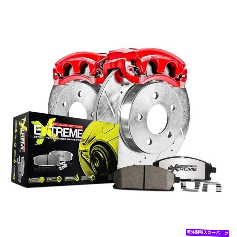 brake disc rotor アウディA3 09ブレーキキットパワーストップ1クリックストリートウォリアーZ26ドリル＆スロット For Audi A3 09 Brake Kit Power Stop 1-Click Street Warrior Z26 Drilled & Slotted【並行輸入品】