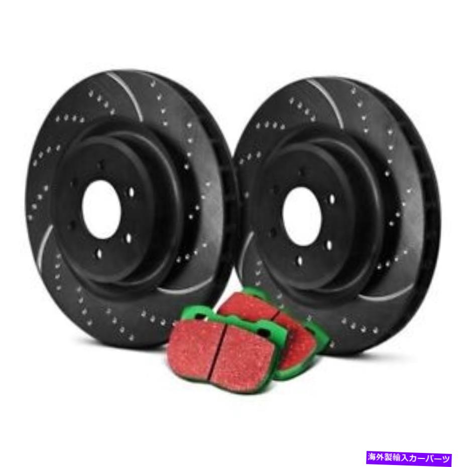 brake disc rotor フォードマスタング87-93ブレーキキットEBCステージ10スーパースポーツのくぼみ&スロット付き For Ford Mustang 87-93 Brake Kit EBC Stage 10 Super Sport Dimpled & Slotted【並行輸入品】|Us Custom Parts Shop USDM