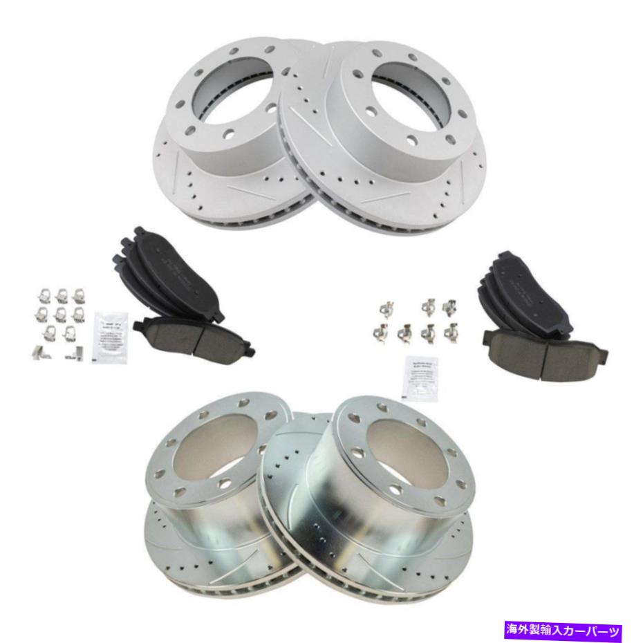 brake disc rotor フォードF-250スーパーデューティ05-07 TRQパフォーマンスセラミックフロント＆リアブレーキキット For Ford F-250 Super Duty 05-07 TRQ Performance Ceramic Front & Rear Brake Kit【並行輸入品】
