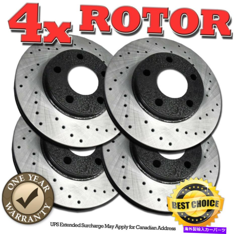 brake disc rotor RH0328フロント+リアブラッククロスドリルドブレーキローター2009 2009タウンアンドカントリー RH0328 FRONT+REAR BLACK Cross Drilled Brake Rotors FOR 2008 2009 Town & Country【並行輸入品】 93,896円