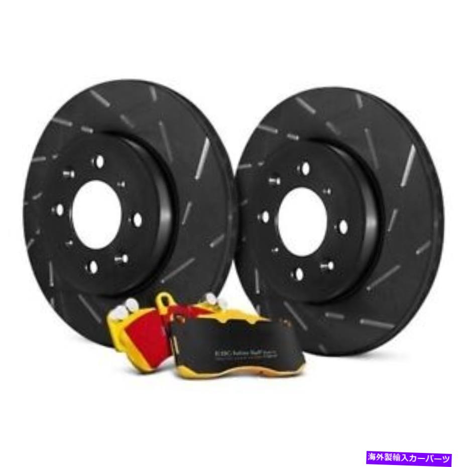 brake disc rotor Dodge Ram 1500 02-05 EBCステージ9スーパースリーパースロットスロットフロントブレーキキット用 For Dodge Ram 1500 02-05 EBC Stage 9 Super Sleeper Slotted Front Brake Kit【並行輸入品】