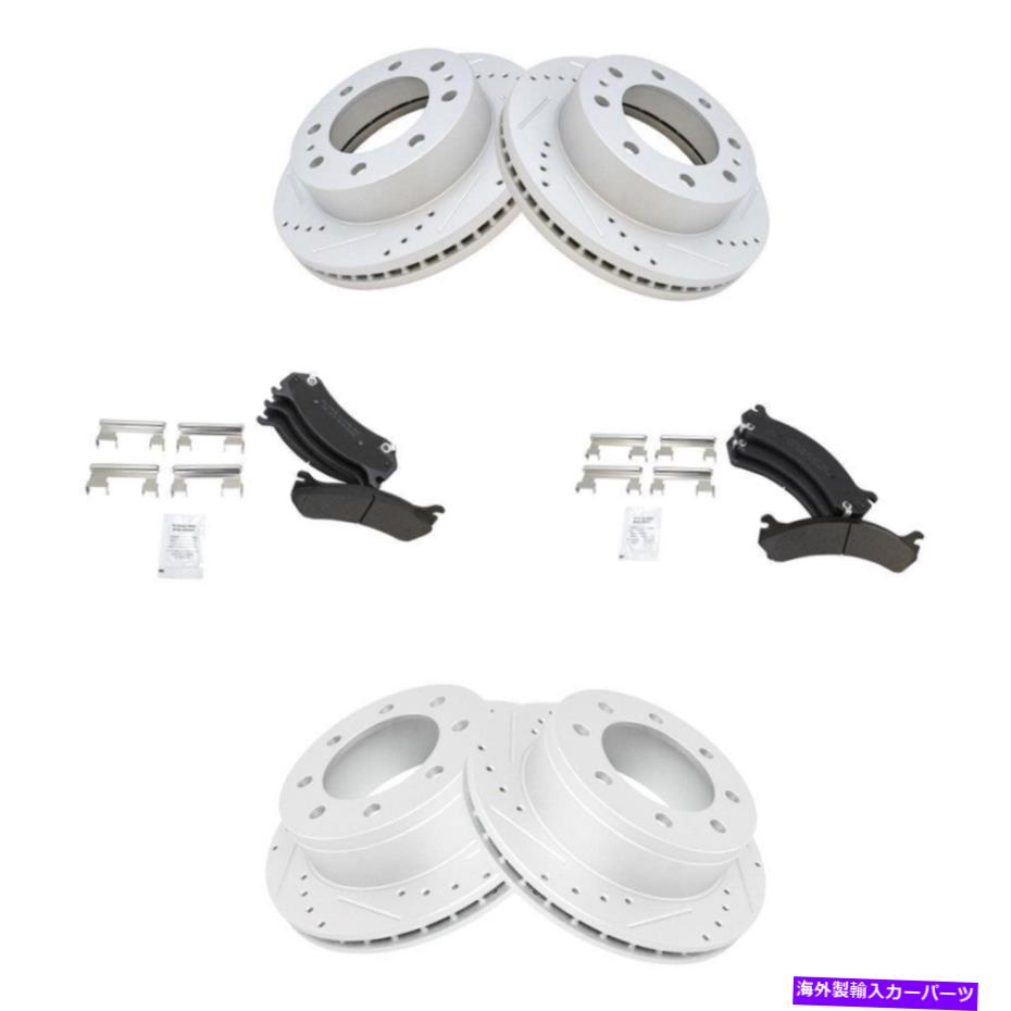 brake disc rotor Chevy Silverado 2500 HD 01-10ブレーキキットパフォーマンスセミメタリックフロント＆ For Chevy Silverado 2500 HD 01-10 Brake Kit Performance Semi-Metallic Front &【並行輸入品】