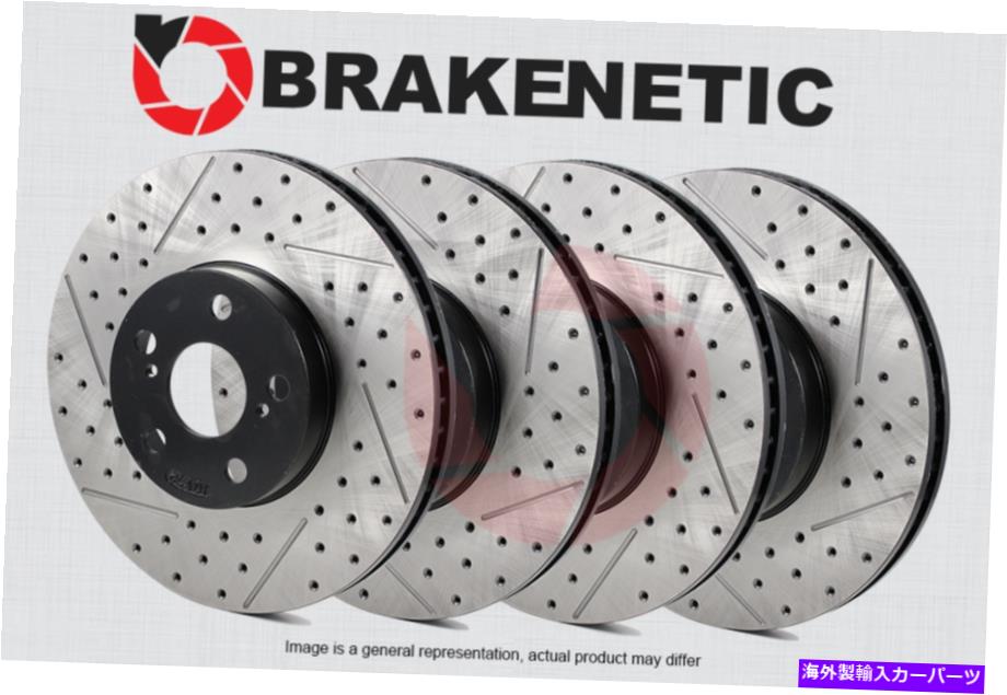 brake disc rotor [フロント +リア] Brakenetic Premium Drilled Slotted Braked Discortors BPRS36643 [FRONT + REAR] BRAKENETIC PREMIUM Drilled Slotted Brake Disc Rotors BPRS36643【並行輸入品】