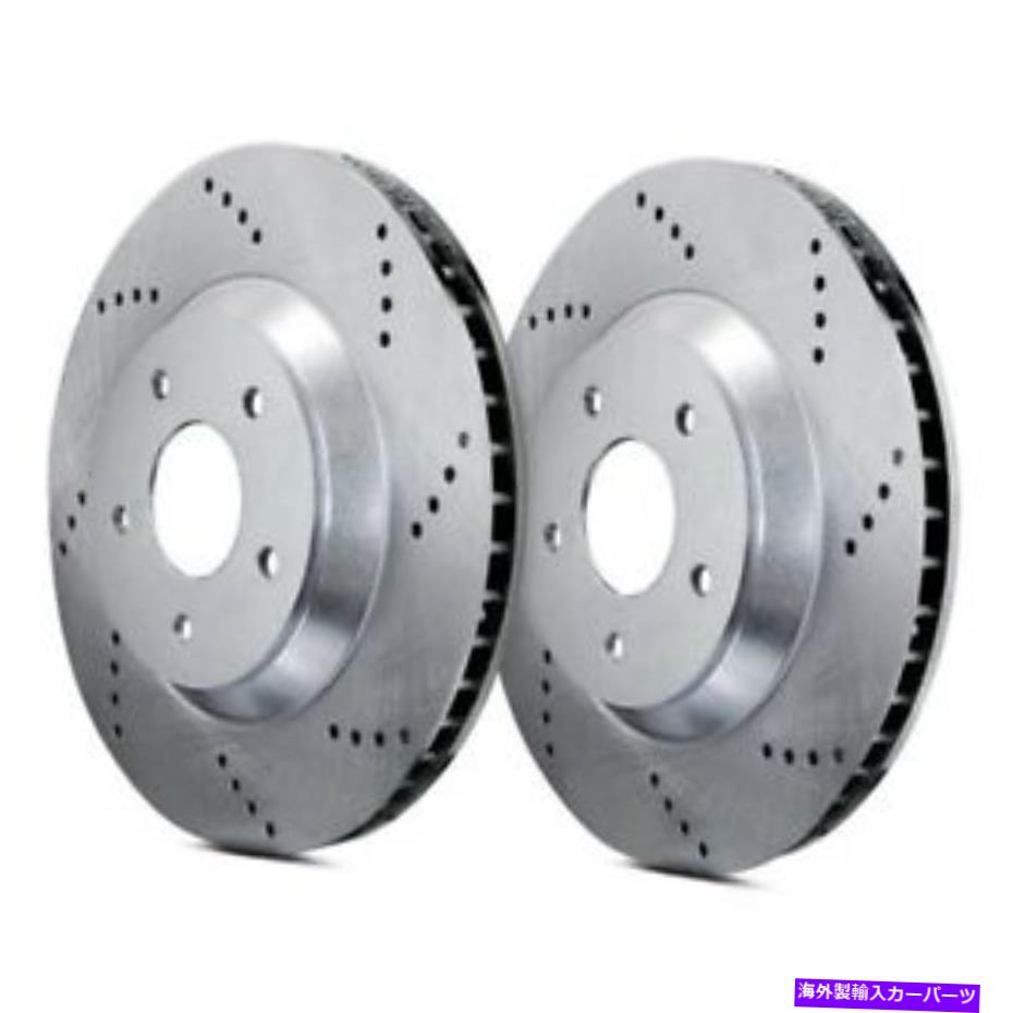brake disc rotor メルセデスベンツCLK55 AMG 01-02 ATLオートスポーツドリルフロントブレーキローター用 For Mercedes-Benz CLK55 AMG 01-02 ATL Autosports Drilled Front Brake Rotors【並行輸入品】