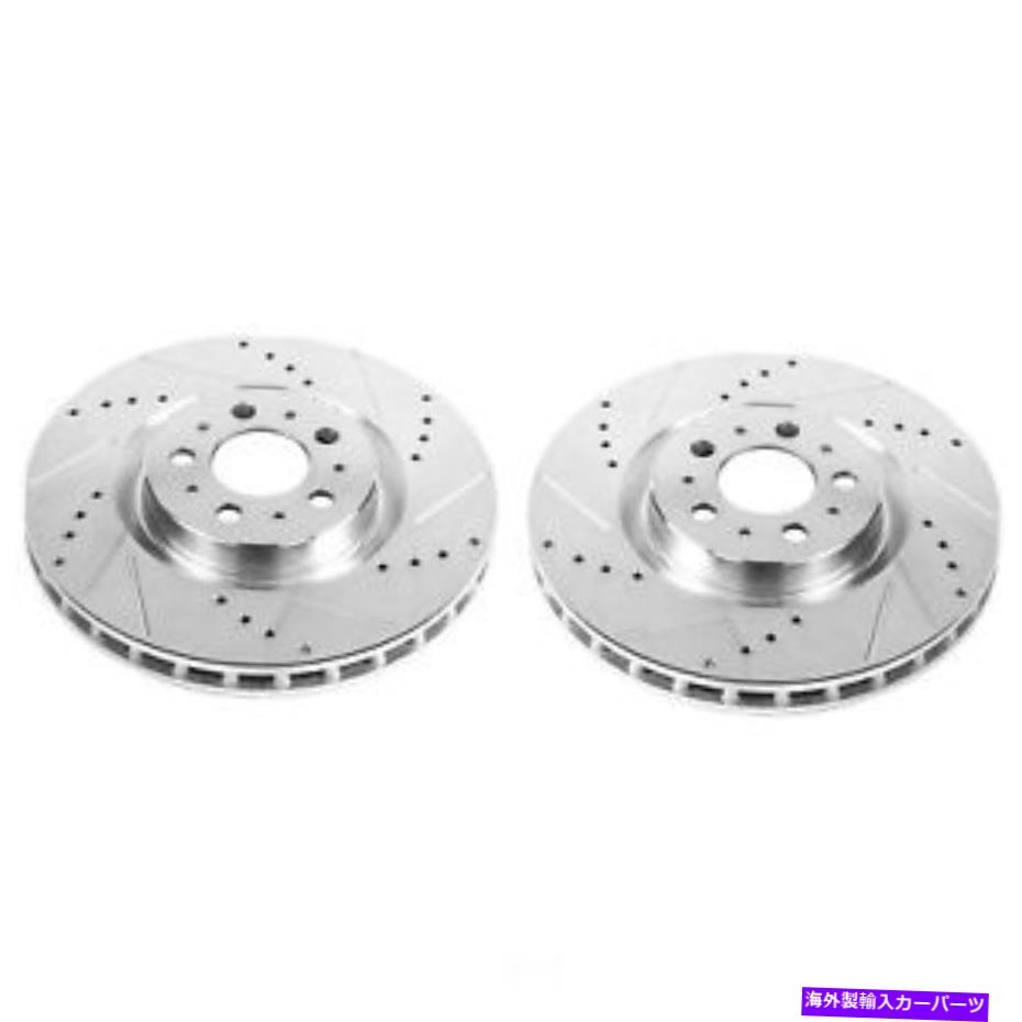 brake disc rotor 04-07のパワーストップボルボS60フロントエボリューションドリル＆スロットローター - ペア - Power Stop for 04-07 Volvo S60 Front Evolution Drilled & Slotted Rotors - Pair -【並行輸入品】｜Us Custom Parts Shop USDM