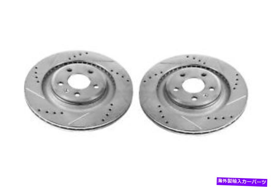 brake disc rotor 10-11のパワーストップアウディS4リアエボリューションドリル＆スロットローター - ペア-PS Power Stop for 10-11 Audi S4 Rear Evolution Drilled & Slotted Rotors - Pair - ps【並行輸入品】