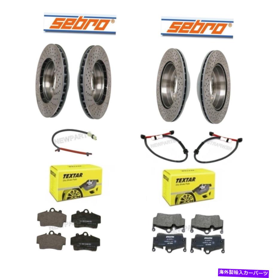 brake disc rotor ポルシェボクスターケイマン用フロント＆リアベントブレーキローター付きパッドとセンサーOEM For Porsche Boxster Cayman Front & Rear Vent Brake Rotors w/ Pads & Sensors OEM【並行輸入品】