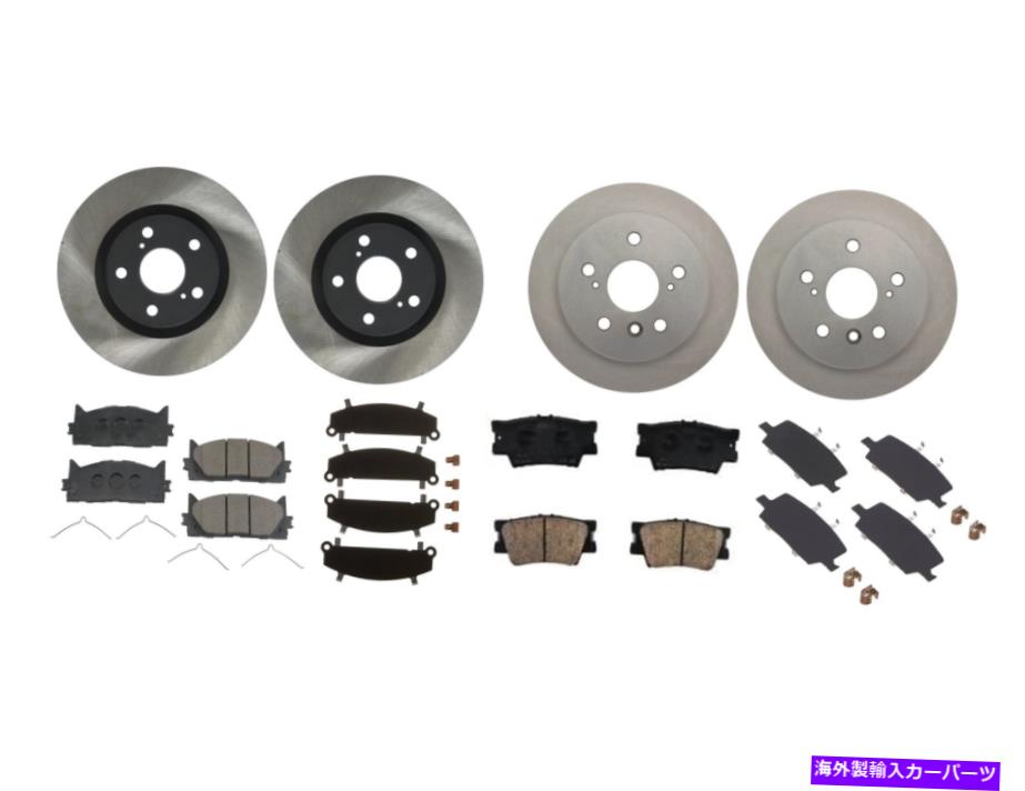 brake disc rotor 本物のOEMフロント＆リアディスクブレーキローターパッド＆シムキットトヨタカムリ Genuine OEM Front & Rear Disc Brake Rotors Pads & Shims Kit For Toyota Camry【並行輸入品】
