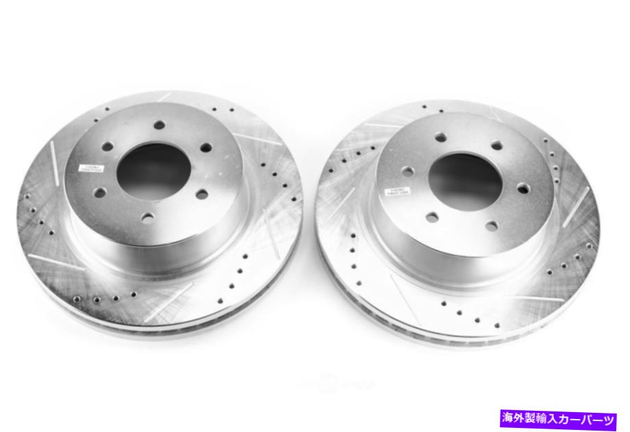 brake disc rotor ディスクブレーキローターセットフロントパワーストップJBR1754XPRフィット16-22日産タイタンXD Disc Brake Rotor Set Front Power Stop JBR1754XPR fits 16-22 Nissan Titan XD【並行輸入品】