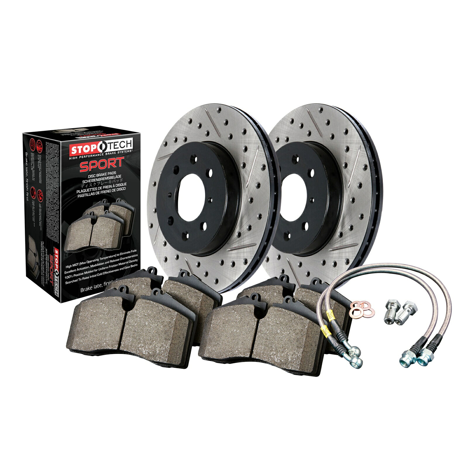 brake disc rotor 03-08日産350z / g35用のストップテックディスクブレーキパッドとロータースポーツキットリア StopTech Disc Brake Pad and Rotor Sport Kit Rear for 03-08 Nissan 350Z / G35【並行輸入品】|Us Custom Parts Shop USDM