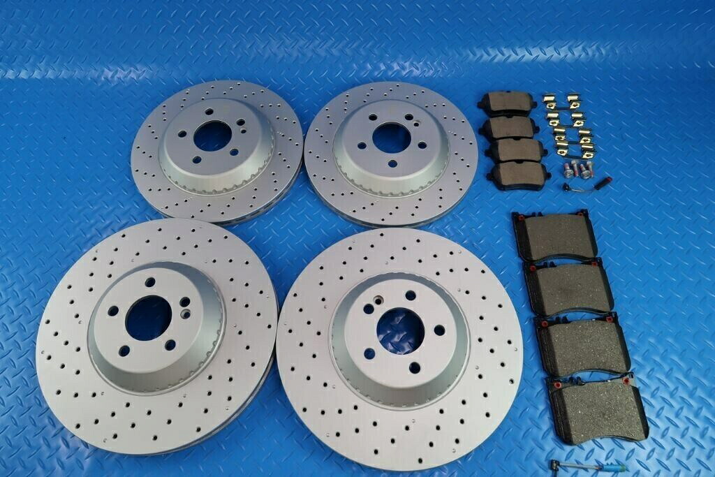 brake disc rotor メルセデスSクラスS550 S550Eフロントリアブレーキパッド＆ローターTOPEURO＃9050 Mercedes S class S550 S550e front rear brake pads & rotors TopEuro #9050【並行輸入品】