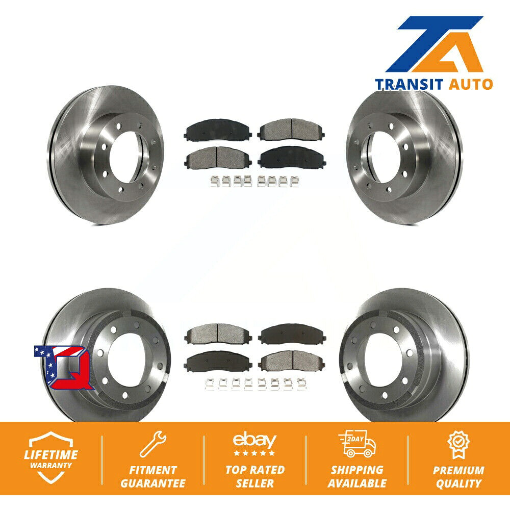 brake disc rotor フォードF-250スーパーデューティF-350 4WD用のフロントリアブレーキローターセミメタリックパッドキット Front Rear Brake Rotor Semi-Metallic Pad Kit For Ford F-250 Super Duty F-350 4WD【並行輸入品】|Us Custom Parts Shop USDM