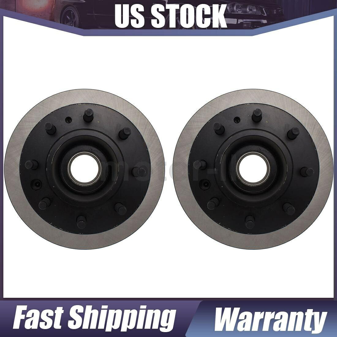 brake disc rotor 2008-2019フォードの中心部のフロントディスクブレーキローター Centric Parts 2X Front Disc Brake Rotor For 2008-2019 Ford【並行輸入品】
