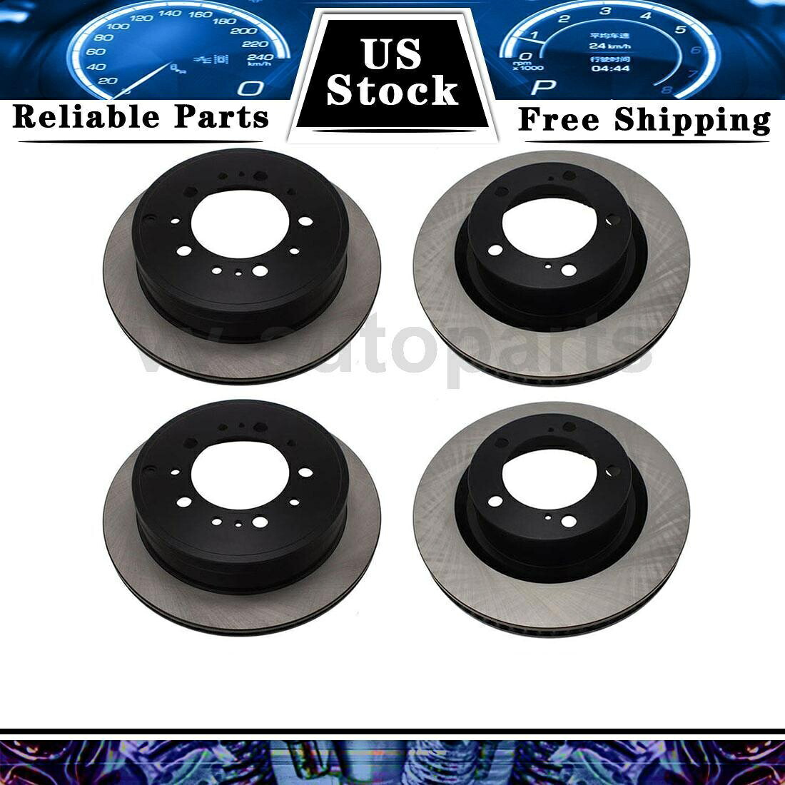 brake disc rotor 2016-2019のフロントリアディスクブレーキローター中心部品4xトヨタランドクルーザー Front Rear Disc Brake Rotor Centric Parts 4x For 2016-2019 Toyota Land Cruiser【並行輸入品】