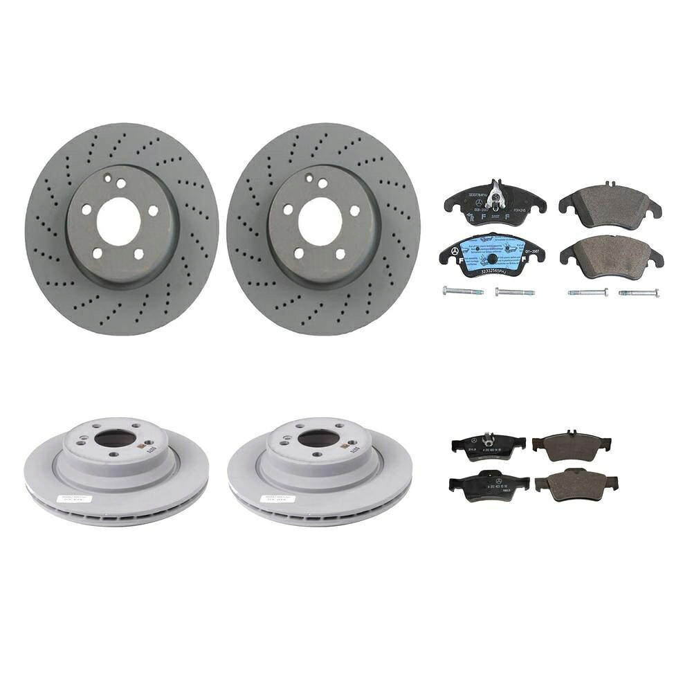 brake disc rotor 本物のOEMフロント322mmとリア300mmブレーキキットディスクローターとメルセデス用パッド Genuine OEM Front 322mm and Rear 300mm Brake Kit Disc Rotors & Pads for Mercedes【並行輸入品】|Us Custom Parts Shop USDM