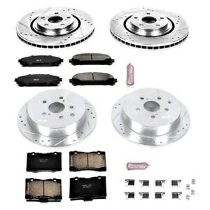 brake disc rotor パワーストップ1 14-19トヨタハイランダー用のZ23エボリューションスポーツブレーキキットをクリックする Power Stop 1-Click Z23 Evolution Sport Brake Kit for 14-19 Toyota Highlander【並行輸入品】