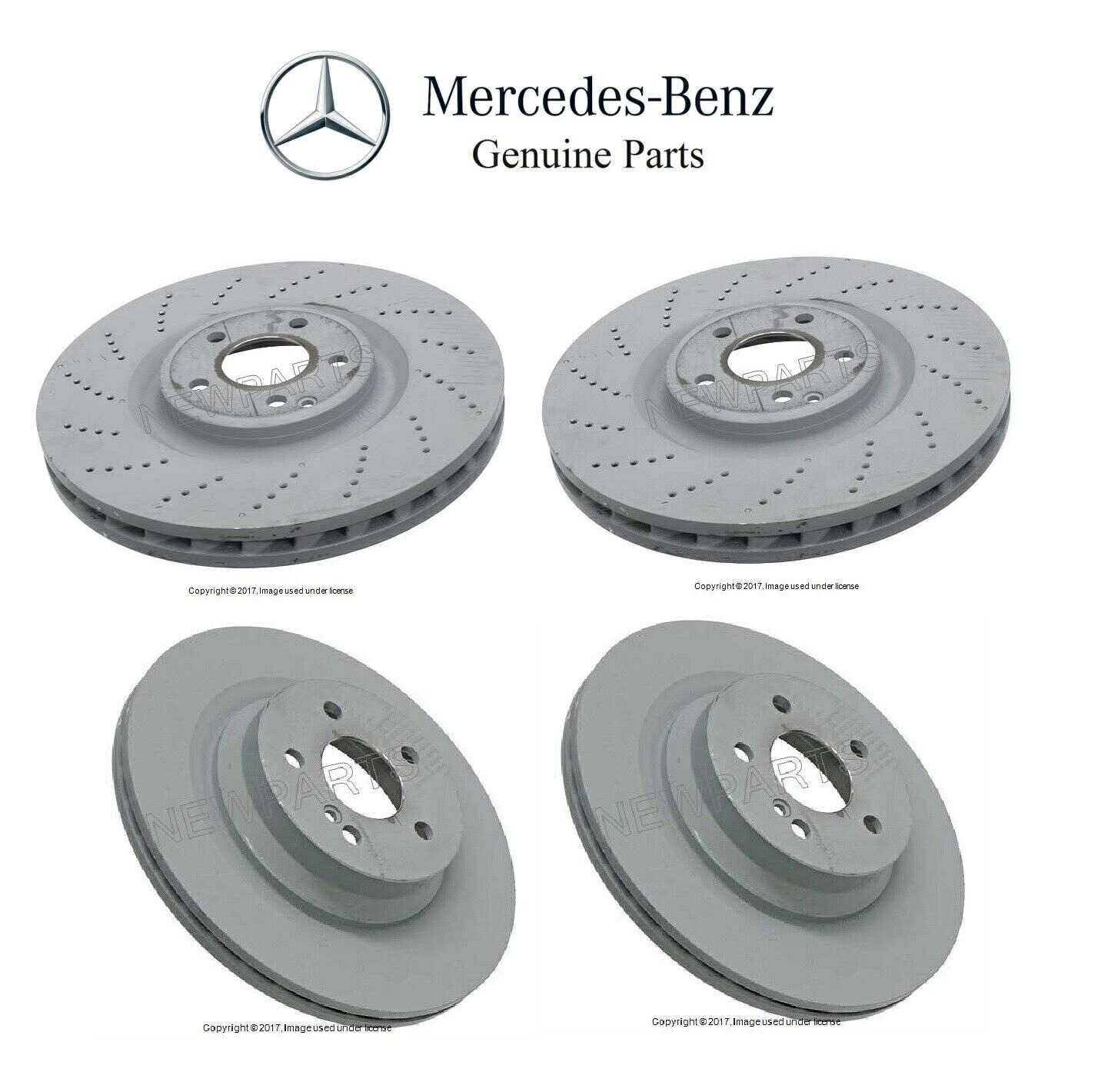 brake disc rotor メルセデスW218 CLS550 12-17 2つのフロントと2つのリアディスクブレーキローターを本物 For Mercedes W218 CLS550 12-17 Two Front & Two Rear Disc Brake Rotors Genuine【並行輸入品】｜Us Custom Parts Shop USDM