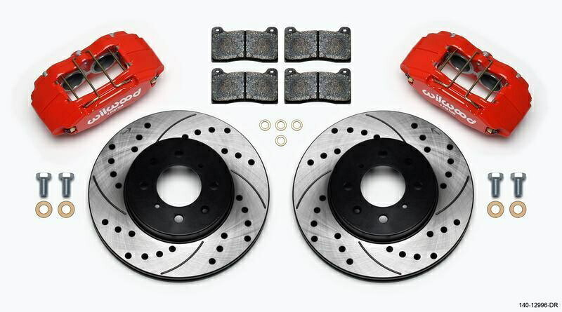 brake disc rotor ディスクブレーキキャリパー /ローター /パッドキットキット、フロントフィットホンダアキュラ、DPHA、ドリルレッド Disc Brake Caliper / Rotor / Pad Kit KIT,FRONT Fits Honda ACURA,DPHA,DRILLED RED【並行輸入品】