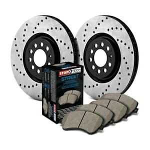 brake disc rotor フォルクスワーゲンジェッタ04-05ストップテックストリートドリル1ピースフロントブレーキキット For Volkswagen Jetta 04-05 StopTech Street Drilled 1-Piece Front Brake Kit【並行輸入品】|Us Custom Parts Shop USDM
