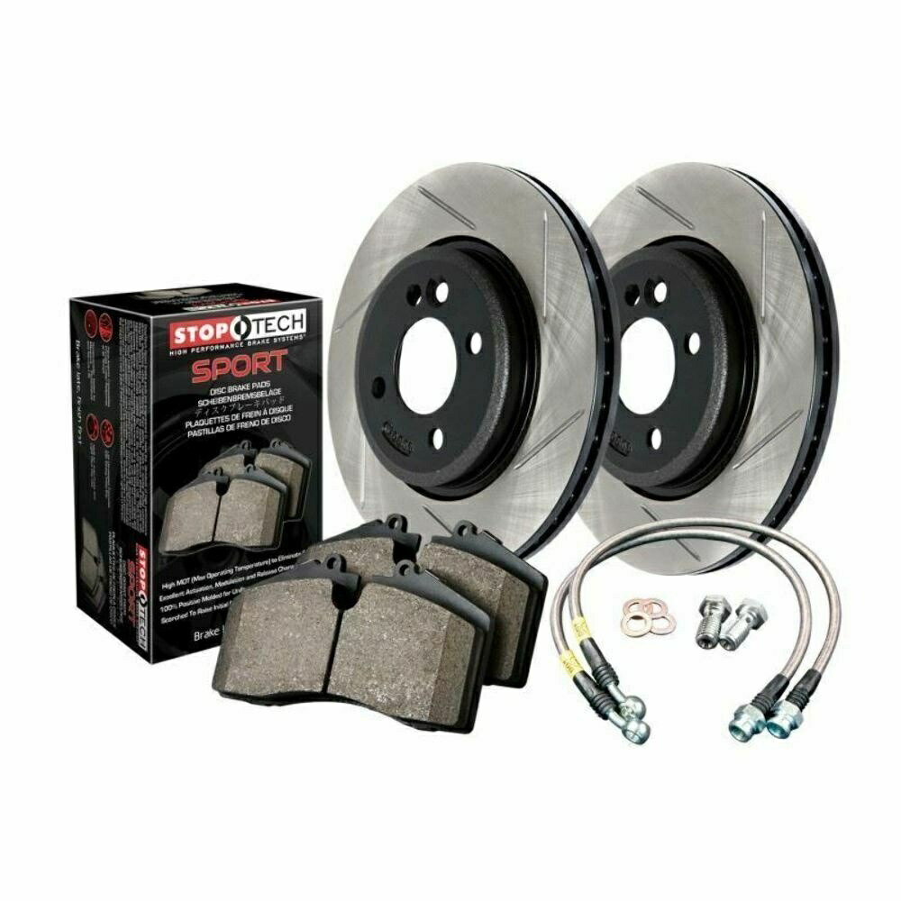 brake disc rotor StopTech Sport Axle Packブレーキキットドリル&スロット。フロント-978.47003f Stoptech Sport Axle Pack Brake Kit Drilled & Slotted; Front - 978.47003F【並行輸入品】