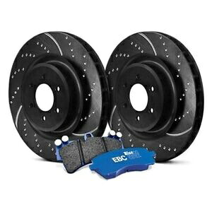 brake disc rotor Cadillac CTS 14-19 EBCステージ6トラックデイくぼみとスロット付きフロントブレーキキット用 For Cadillac CTS 14-19 EBC Stage 6 Track Day Dimpled & Slotted Front Brake Kit【並行輸入品】|Us Custom Parts Shop USDM