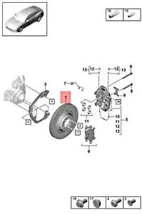 brake disc rotor 本物のポルシェパナメーラ971ブレーキディスク右971615602G Genuine PORSCHE Panamera 971 Brake Disc Right 971615602G【並行輸入品】 207,350円