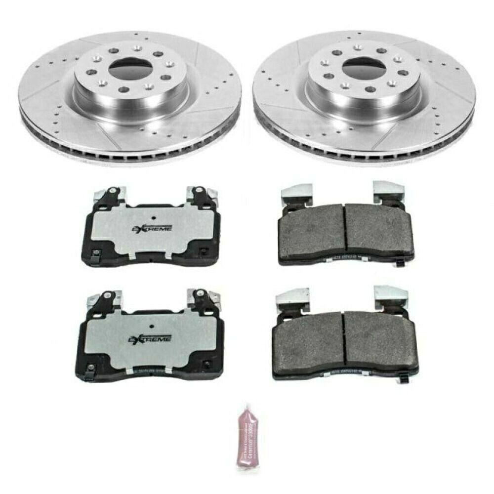 brake disc rotor パワーストップ16-18フィットキャデラックCT6フロントZ26ストリートウォリアーブレーキキット-K6998-26 Power Stop 16-18 fits Cadillac CT6 Front Z26 Street Warrior Brake Kit - K6998-26【並行輸入品】