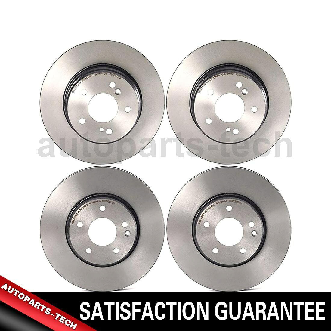 brake disc rotor メルセデスベンツCLK430 1999?2003用の4xブレンボフロントリアディスクブレーキローター 4x Brembo Front Rear Disc Brake Rotor For Mercedes-Benz CLK430 1999~2003【並行輸入品】