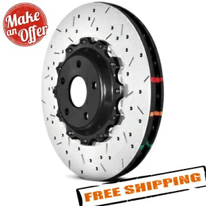 brake disc rotor DBA 52314BLKXS HD 5000XSシリーズドリルとスロット付き2ピースフロントブレーキローター DBA 52314BLKXS HD 5000XS Series Drilled and Slotted 2-Piece Front Brake Rotor【並行輸入品】