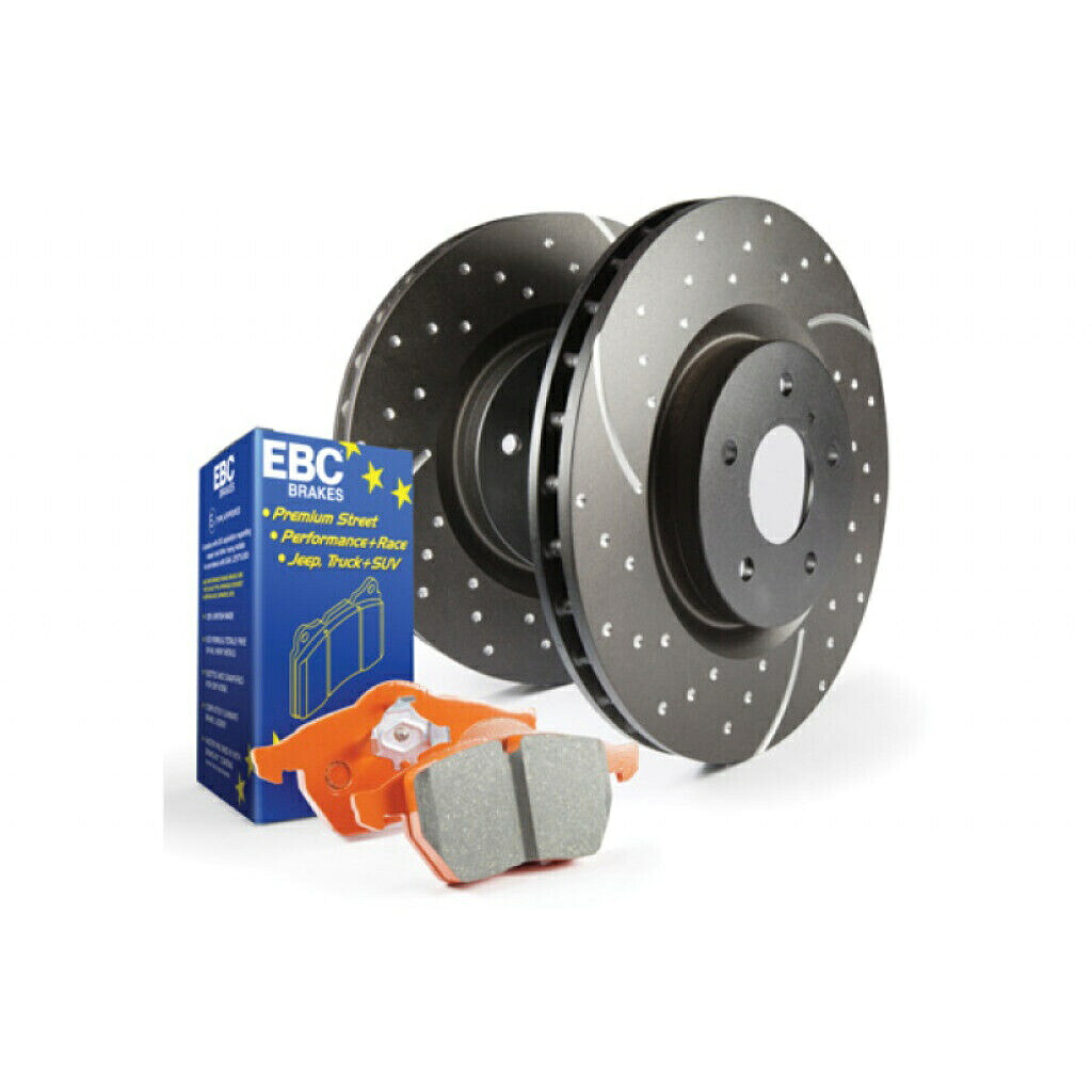 brake disc rotor Toyota Tundra 2007-2019 Front Brake Kit S8 OrangestuffのEBC、キットとして販売 EBC For Toyota Tundra 2007-2019 Front Brake Kit S8 Orangestuff, Sold As Kit【並行輸入品】｜Us Custom Parts Shop USDM