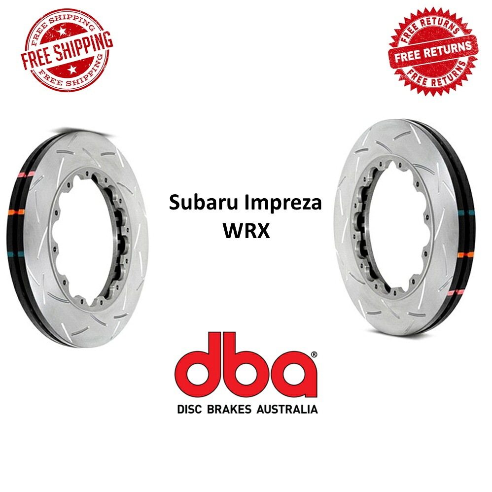 brake disc rotor DBAスロット5000シリーズT3フロントブレーキディスクローターリングペアフィットインプレッサWRX DBA Slotted 5000 Series T3 Front Brake Disc Rotor Rings Pair Fits Impreza WRX【並行輸入品】 205,810円