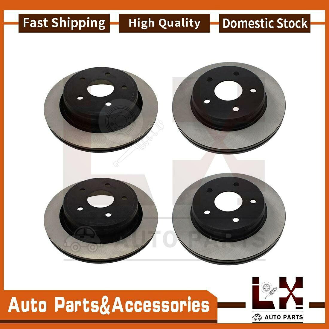 brake disc rotor 4PCS中心部品ディスクブレーキローターフロントリアフィットデュランゴドッジ2004-2009 4PCS Centric Parts Disc Brake Rotor Front Rear Fits Durango Dodge 2004-2009【並行輸入品】