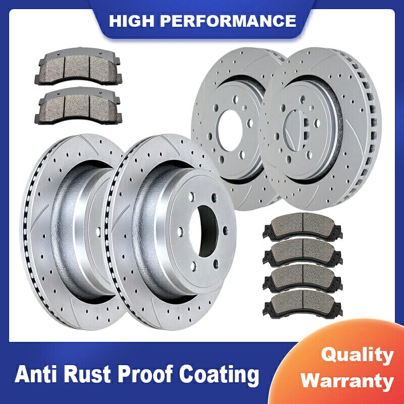 brake disc rotor フォードF-150用のフロントリアブレーキローターブレーキパッドキット6ラグブレーキローターパッドキット Front Rear Brake Rotors Brake Pads Kit for Ford F-150 6 Lug Brakes Rotor Pad Kit【並行輸入品】