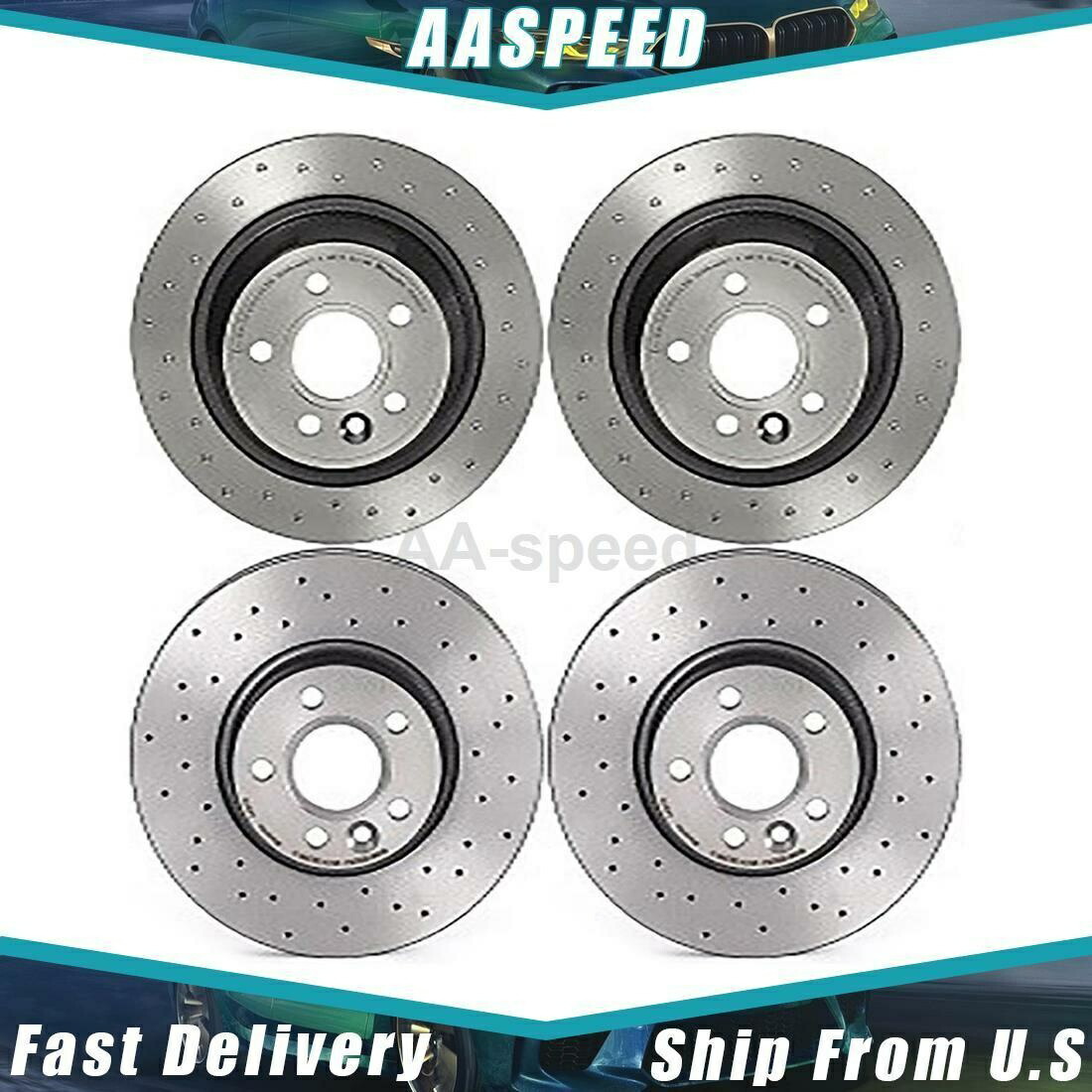 brake disc rotor 2012-2015ランドローバー4xフロントリアディスクブレーキローターブレンボ For 2012-2015 Land Rover 4X Front Rear Disc Brake Rotor Brembo【並行輸入品】