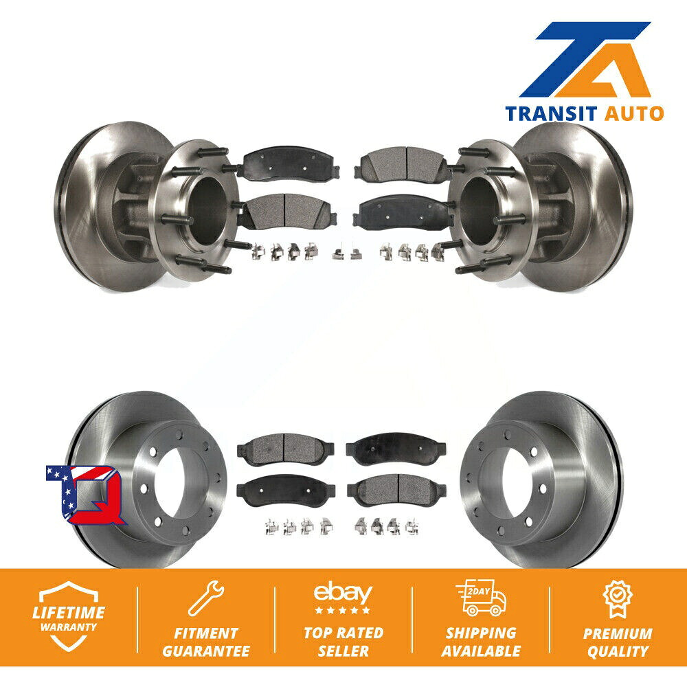 brake disc rotor 11-12フォードF-250スーパーデューティRWD用のフロントリアブレーキローターセミメタリックパッドキット Front Rear Brake Rotor Semi-Metallic Pad Kit For 11-12 Ford F-250 Super Duty RWD【並行輸入品】
