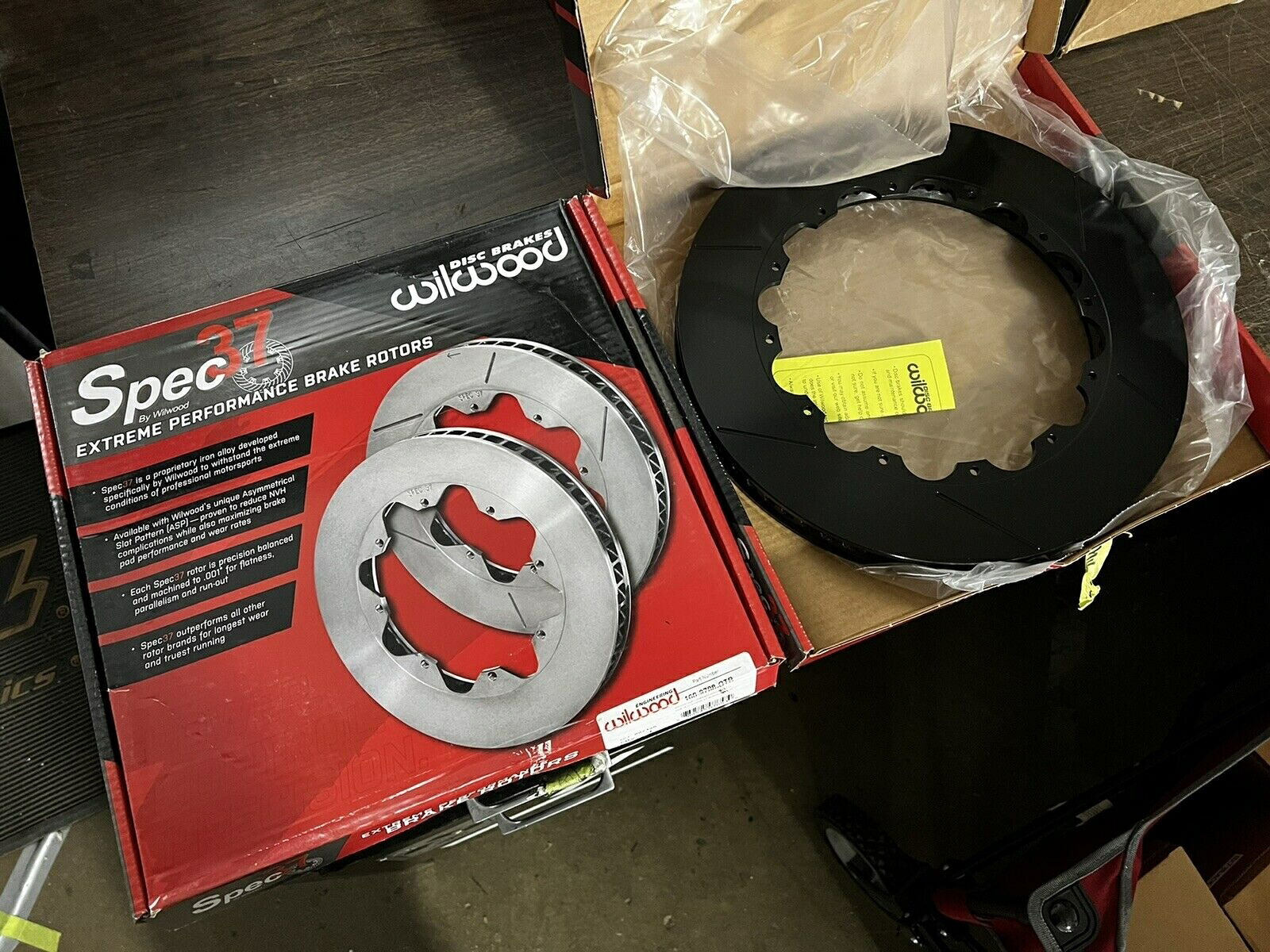 brake disc rotor ウィルウッド160-9787-GTBローターリングSV-GT 72 SPEC-37（黒） - ペア Wilwood 160-9787-GTB Rotor Ring SV-GT 72 Spec-37 (Black) - Pair【並行輸入品】