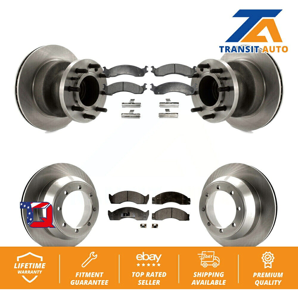 brake disc rotor フォードエコノリンスーパーデューティ用のフロントリアディスクブレーキローターセミメタルパッドキット Front Rear Disc Brake Rotors Semi-Metallic Pad Kit For Ford Econoline Super Duty【並行輸入品】 205,810円
