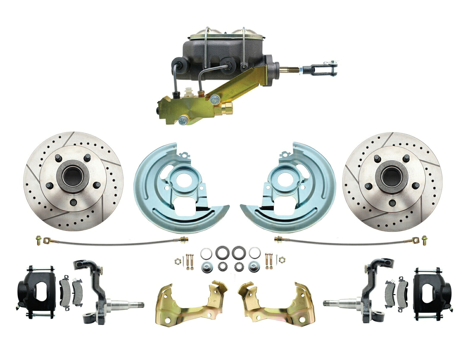 brake disc rotor 非能力パフォーマンスディスクブレーキ変換、D/Sローター、ブラックPCキャリパー Non-Power Performance Disc Brake Conversion, D/S Rotors, Black PC Calipers【並行輸入品】