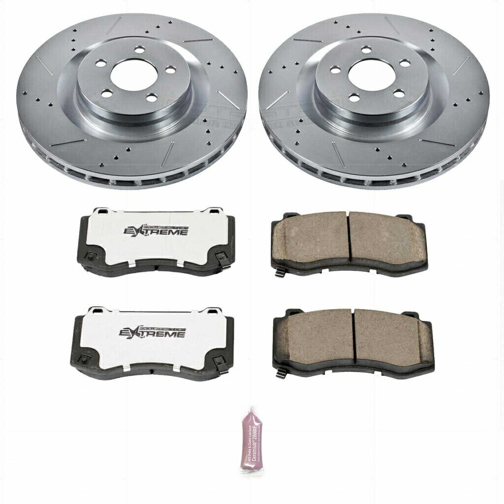 brake disc rotor Dodge Challenger 2008-2020 Front Z26 Street Warrior用のパワーストップブレーキキット Power Stop Brake Kit For Dodge Challenger 2008-2020 Front Z26 Street Warrior【並行輸入品】