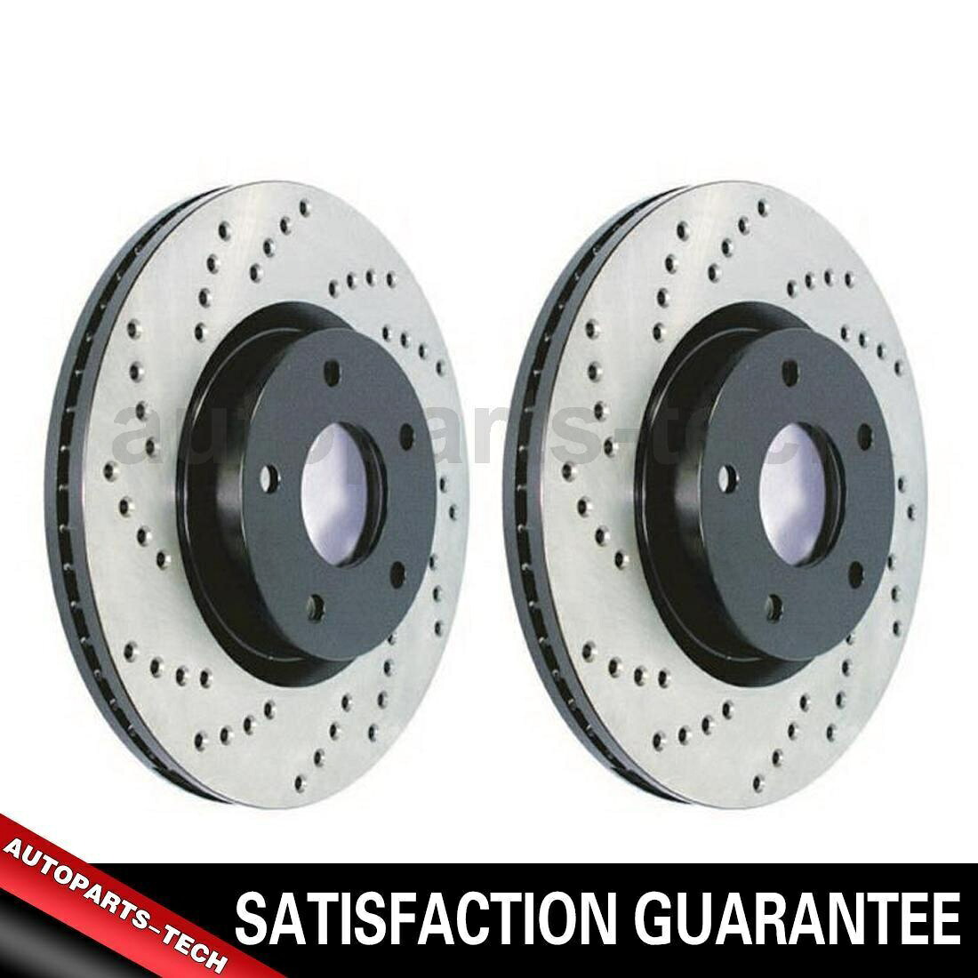 brake disc rotor 2x stoptechフロント左前面ディスクブレーキローターデュランゴグランドチェロキー 2x StopTech Front Left Front Right Disc Brake Rotor For Durango Grand Cherokee【並行輸入品】