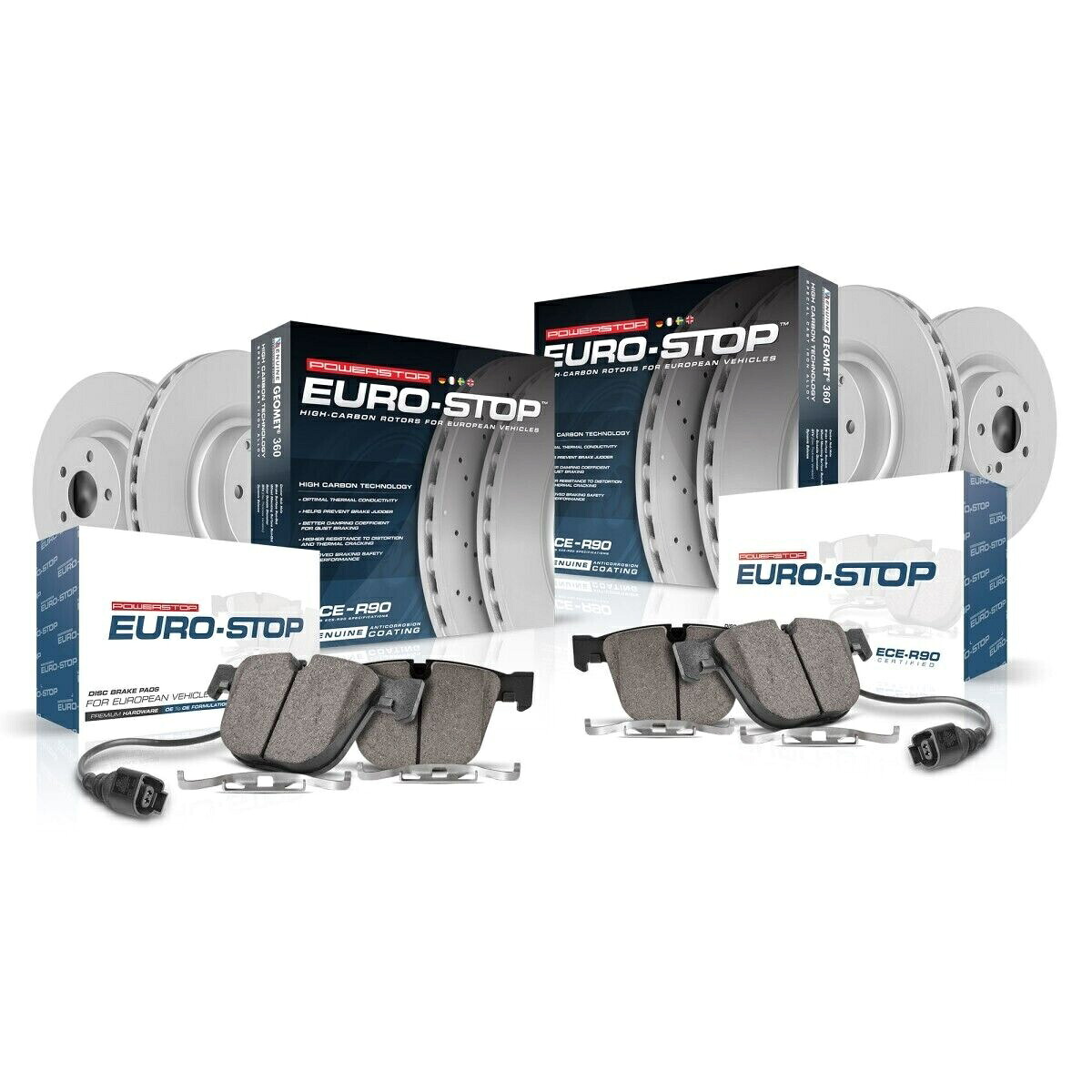 brake disc rotor ESK4108パワーストップブレーキディスクとパッドキット4輪セット前面とVW用 ESK4108 Powerstop Brake Disc and Pad Kits 4-Wheel Set Front & Rear for VW【並行輸入品】｜Us Custom Parts Shop USDM