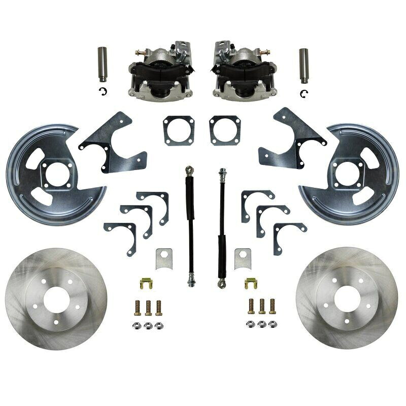 brake disc rotor 1964-77 GM A、62-68 X、67 Fボディリードブレーキリアディスクブレーキキット(プレーンローター) 1964-77 GM A, 62-68 X, 67 F Body Leed Brakes Rear Disc Brake Kit (plain rotors)【並行輸入品】