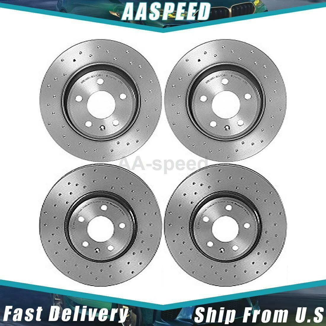 brake disc rotor 2009-2011 A4 4Xディスクブレーキローターフロントリアブレンボ For 2009-2011 A4 4X Disc Brake Rotor Front Rear Brembo【並行輸入品】