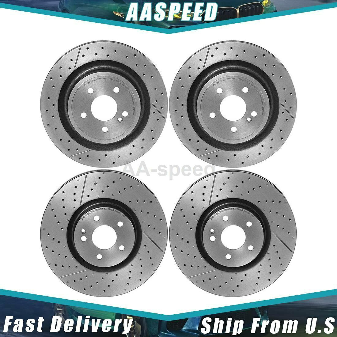 brake disc rotor 2014-2018 CLA45 AMG 4Xディスクブレーキローターフロントリアブレンボ For 2014-2018 CLA45 AMG 4X Disc Brake Rotor Front Rear Brembo【並行輸入品】