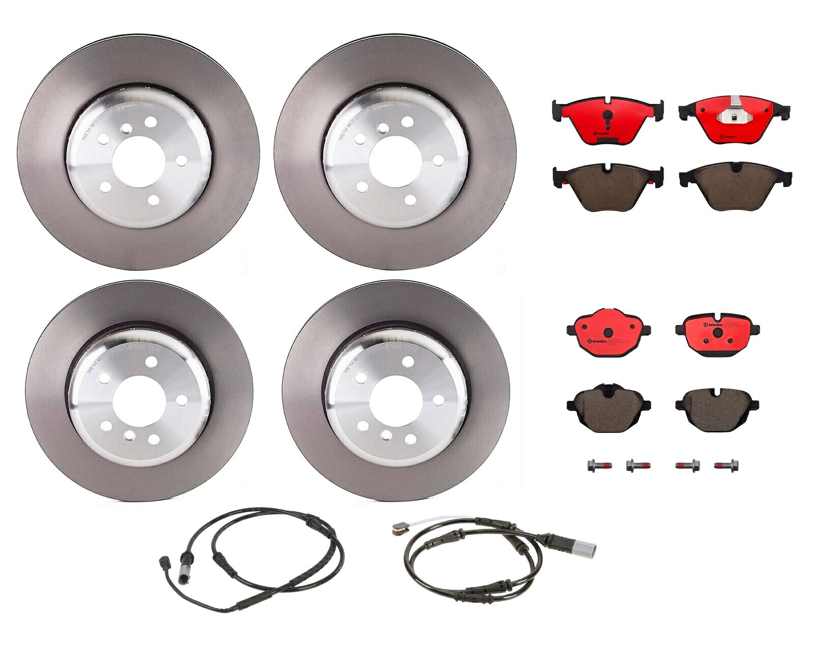 brake disc rotor BREMBOフロントリアブレーキキットディスクローターEMF S212A付きBMW F10用セラミックパッド Brembo Front Rear Brake Kit Disc Rotors Ceramic Pads For BMW F10 with EMF S212A【並行輸入品】｜Us Custom Parts Shop USDM 109,687円