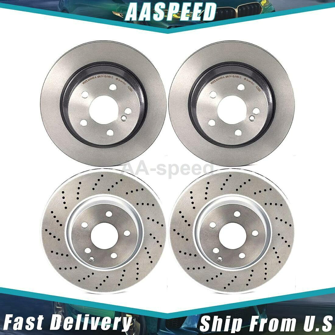 brake disc rotor 2010-2016メルセデスベンツ4xフロントリアディスクブレーキローターブレンボ For 2010-2016 Mercedes-Benz 4X Front Rear Disc Brake Rotor Brembo【並行輸入品】|Us Custom Parts Shop USDM